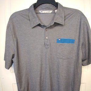Grey Travis Mathew Golf Polo Shirt Size XL